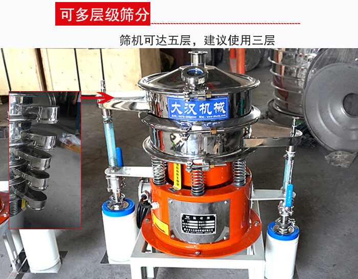 氣體波阿虎振動篩篩機可達五層，三層較為常用